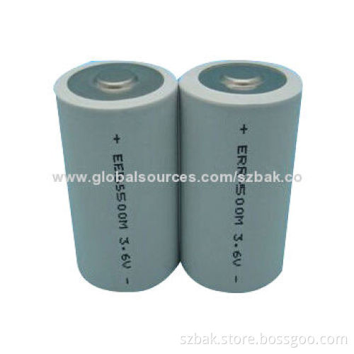 Primary Li-SOCl2 Batteries, 3.6V Nominal Voltage, 6,500mAh, Non-rechargeable